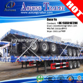China 3 axles platform 40ft flatbed trailer (semi-trailer)with twist locks for sale